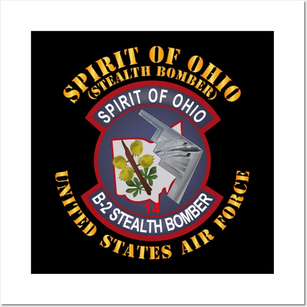 B2 - Spirit of Ohio Stealth Bomber Wall Art by twix123844